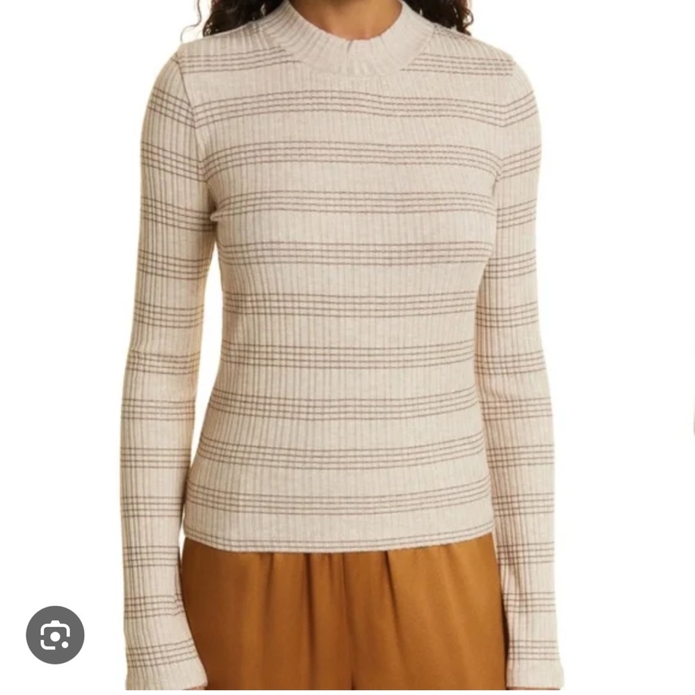 Vince by Revolve Beige Mock Turtleneck